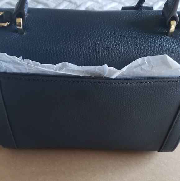 Michael Kors Karson Denim/Navy Blue Mini Satchel - Picture 2 of 7